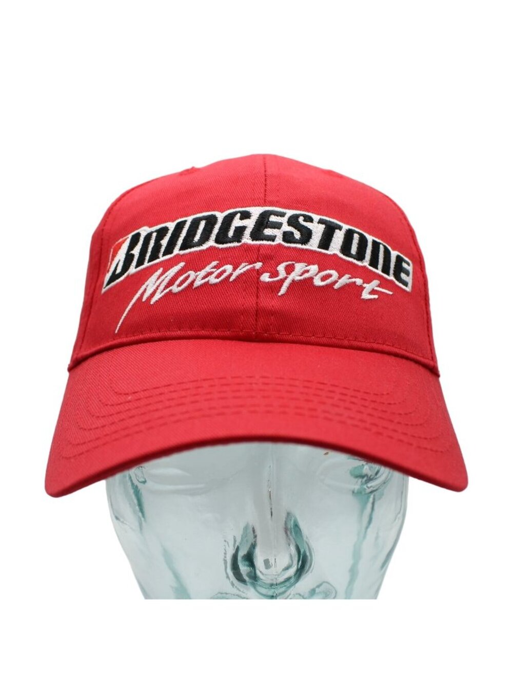 Bridgestone Motorsport Embroidered Logo Red Baseball Hat Cap Snapback Adjustable